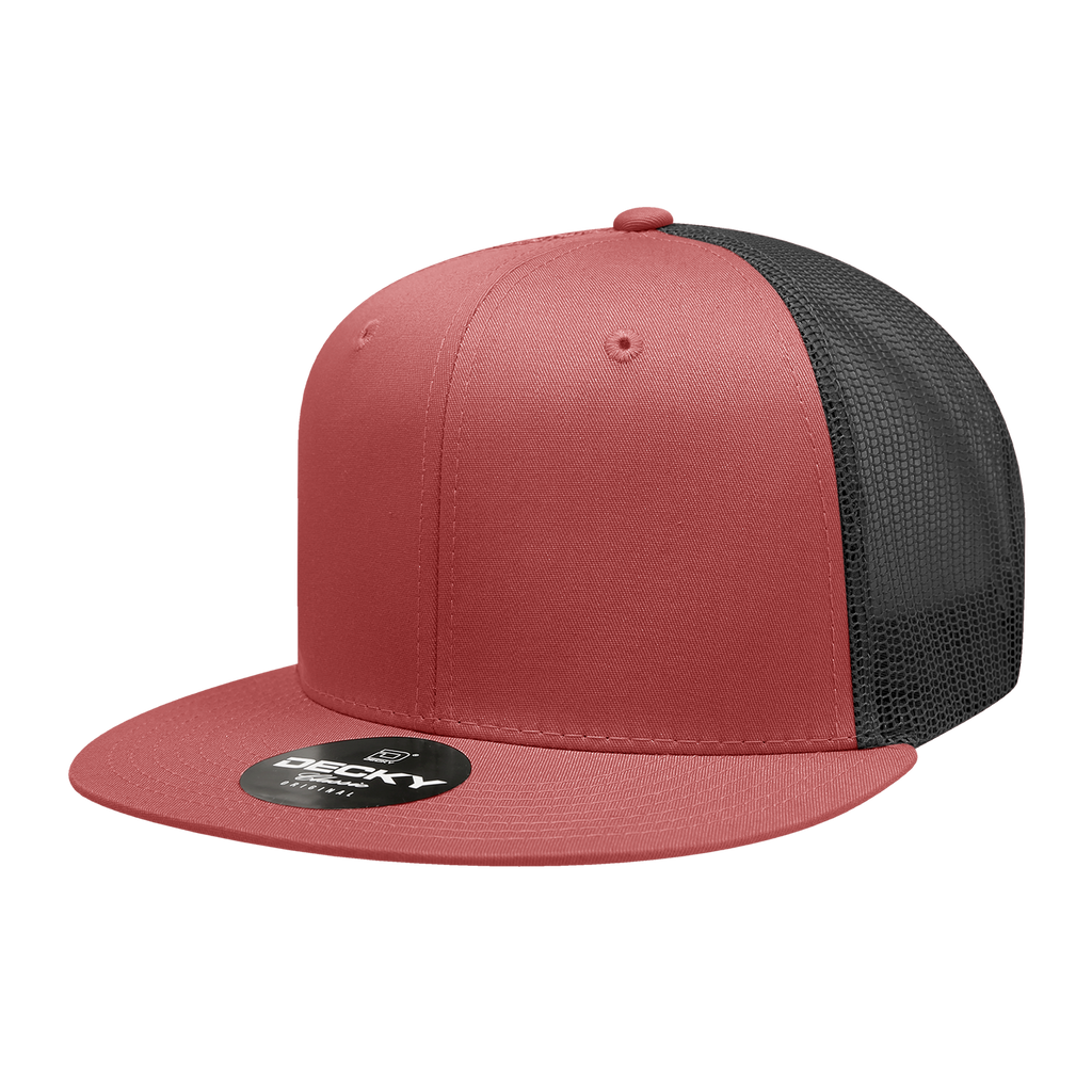 Decky 6033 6 Panel High Profile Structured Cotton Blend Trucker