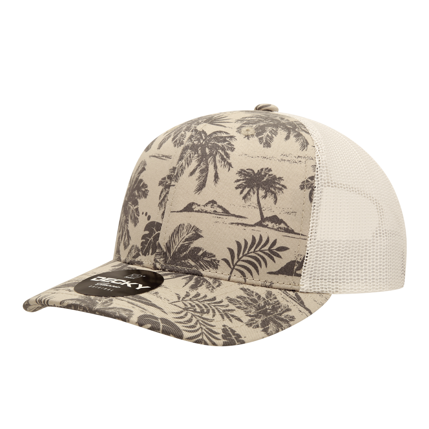 Decky 6037 6 Panel Mid Profile Structured Tropical Trucker
