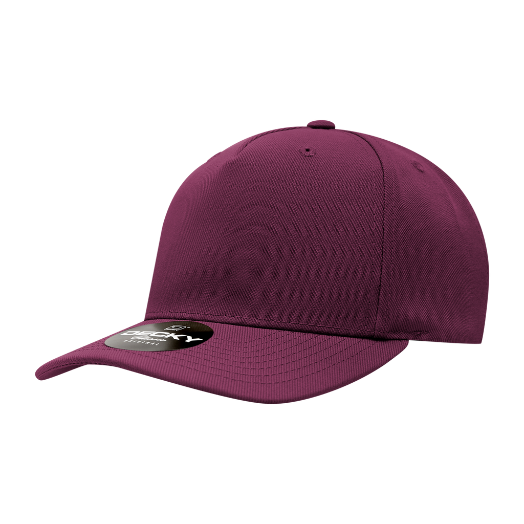 Decky 6038 5 Panel Mid Profile Structured Polyester Cap