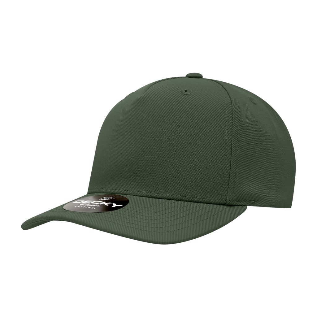 Decky 6038 5 Panel Mid Profile Structured Polyester Cap