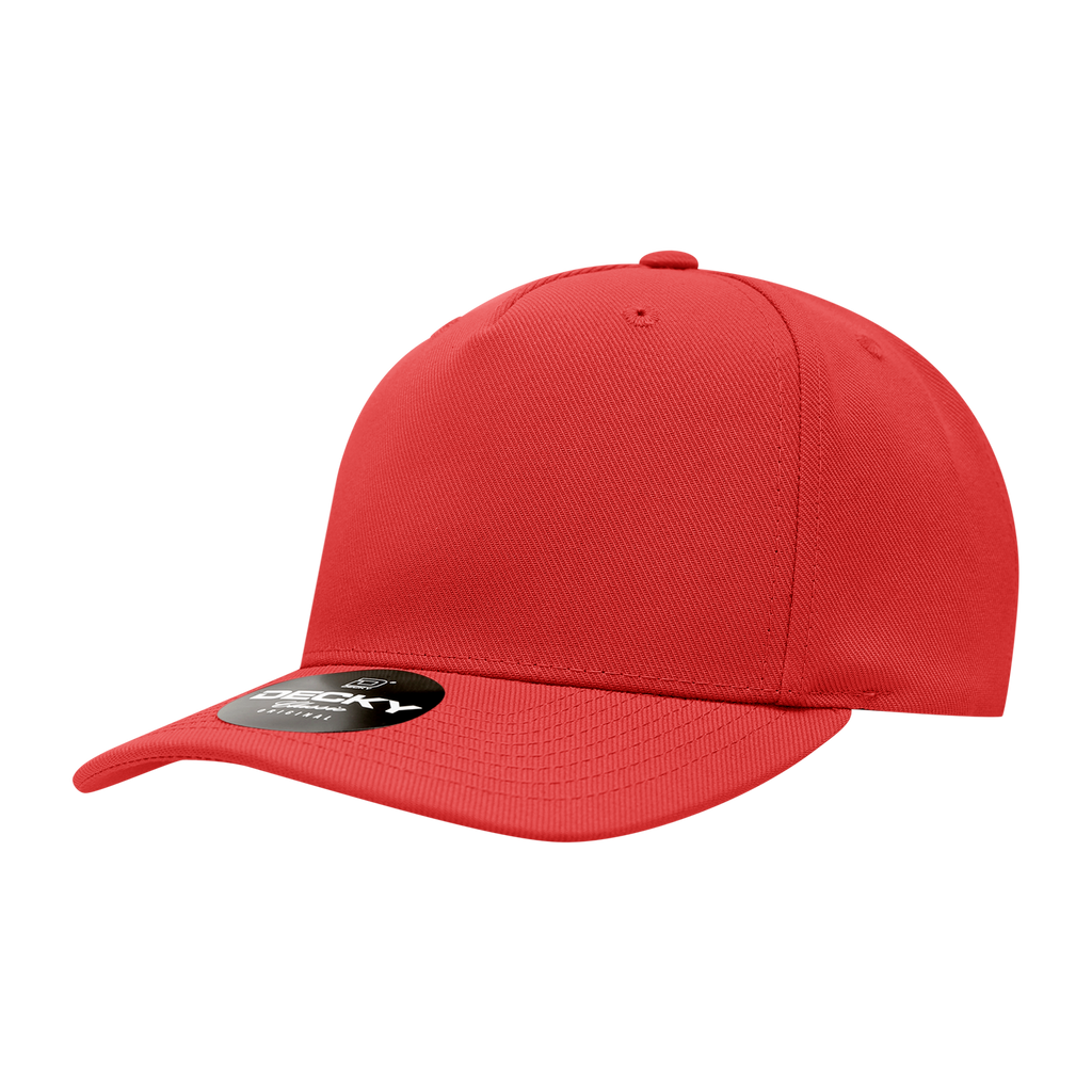 Decky 6038 5 Panel Mid Profile Structured Polyester Cap