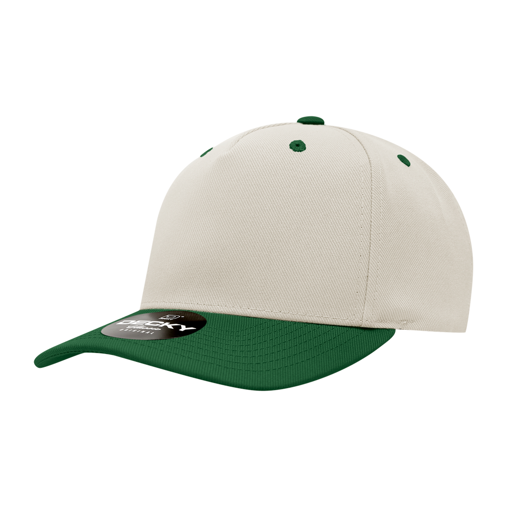 Decky 6038 5 Panel Mid Profile Structured Polyester Cap