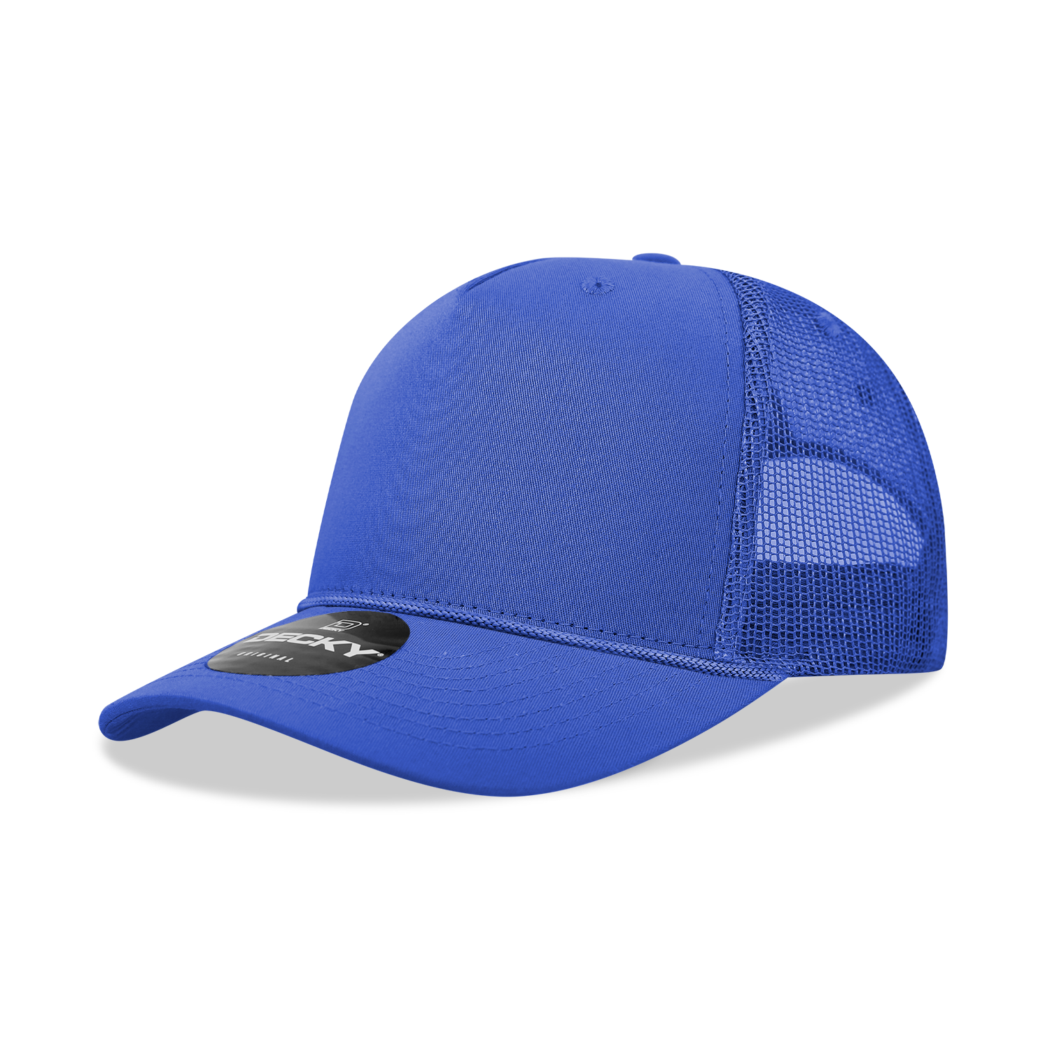 Decky 6040 5 Panel Mid Profile Structured Cotton/Poly Blend Trucker w/Rope