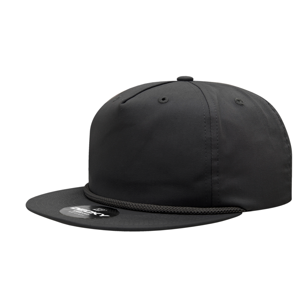 Decky 6042 5 Panel High Profile Relaxed Cotton Blend Rope Hat