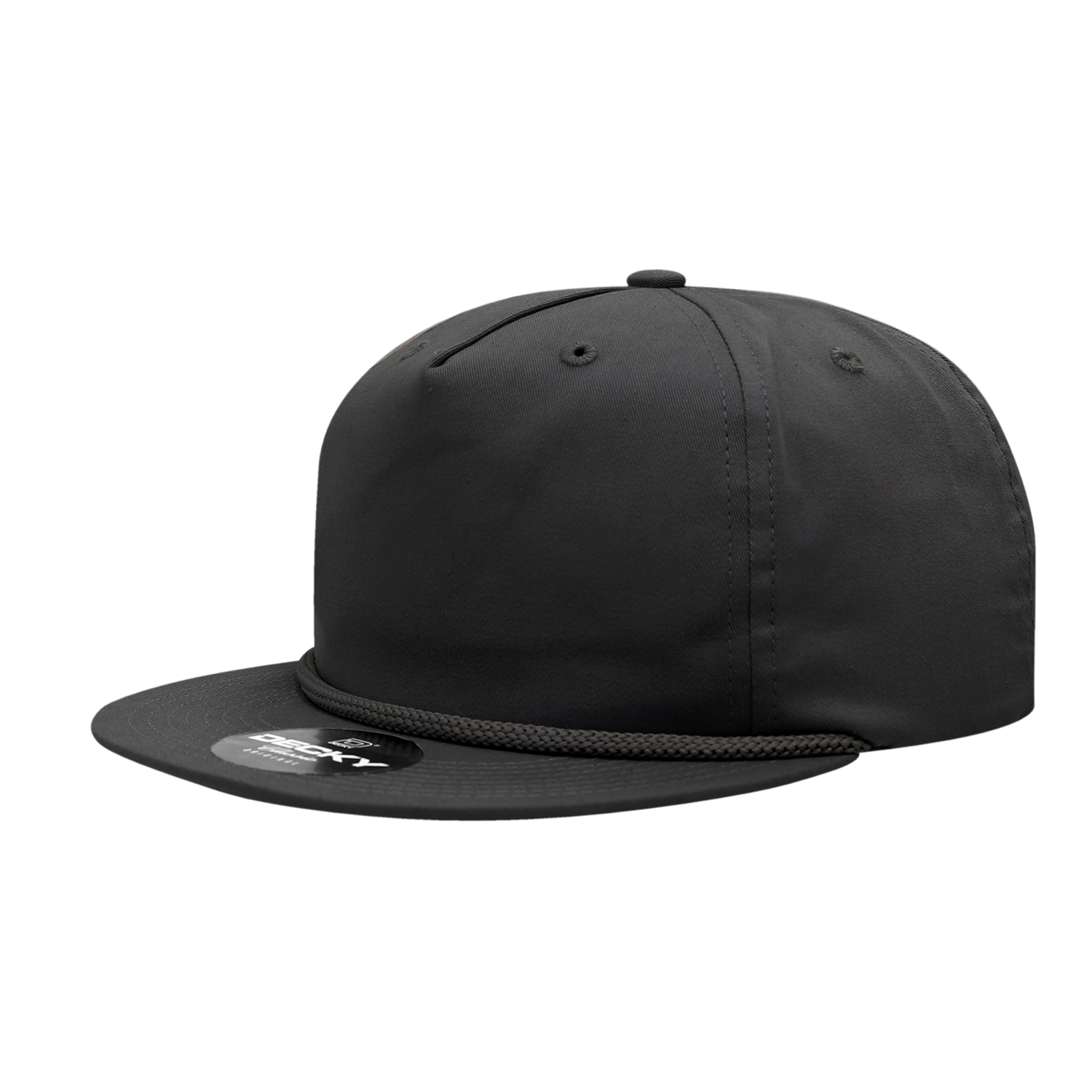 Decky 6042 5 Panel High Profile Relaxed Cotton Blend Rope Hat