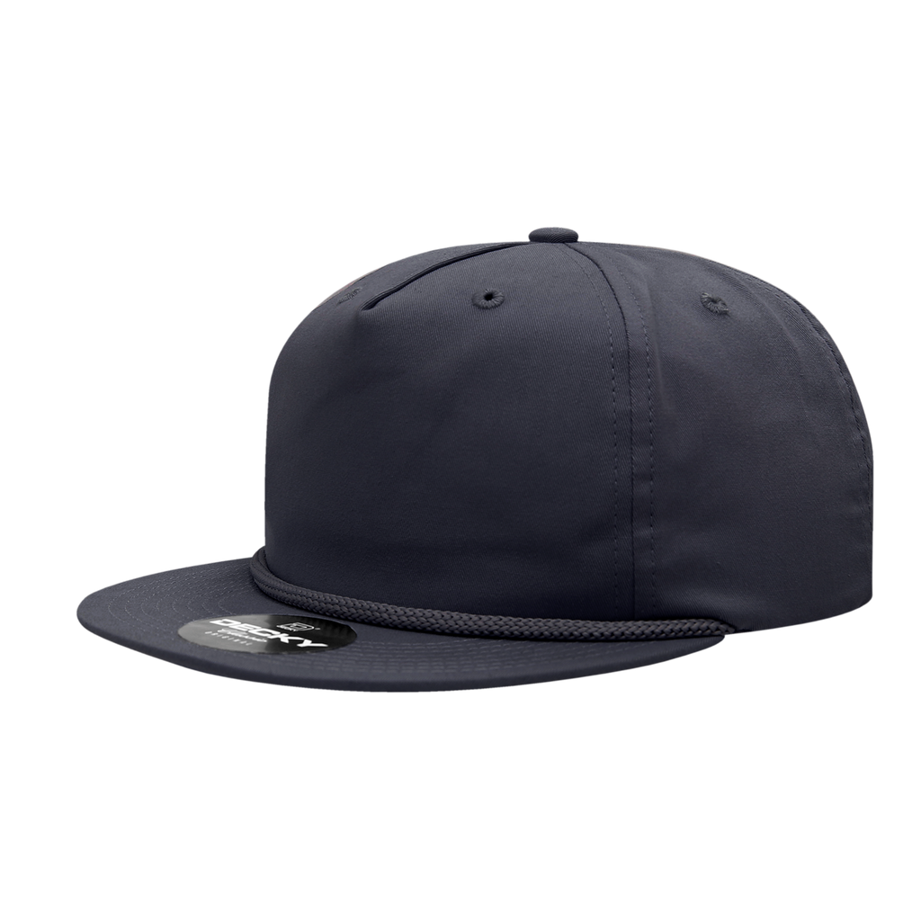 Decky 6042 5 Panel High Profile Relaxed Cotton Blend Rope Hat