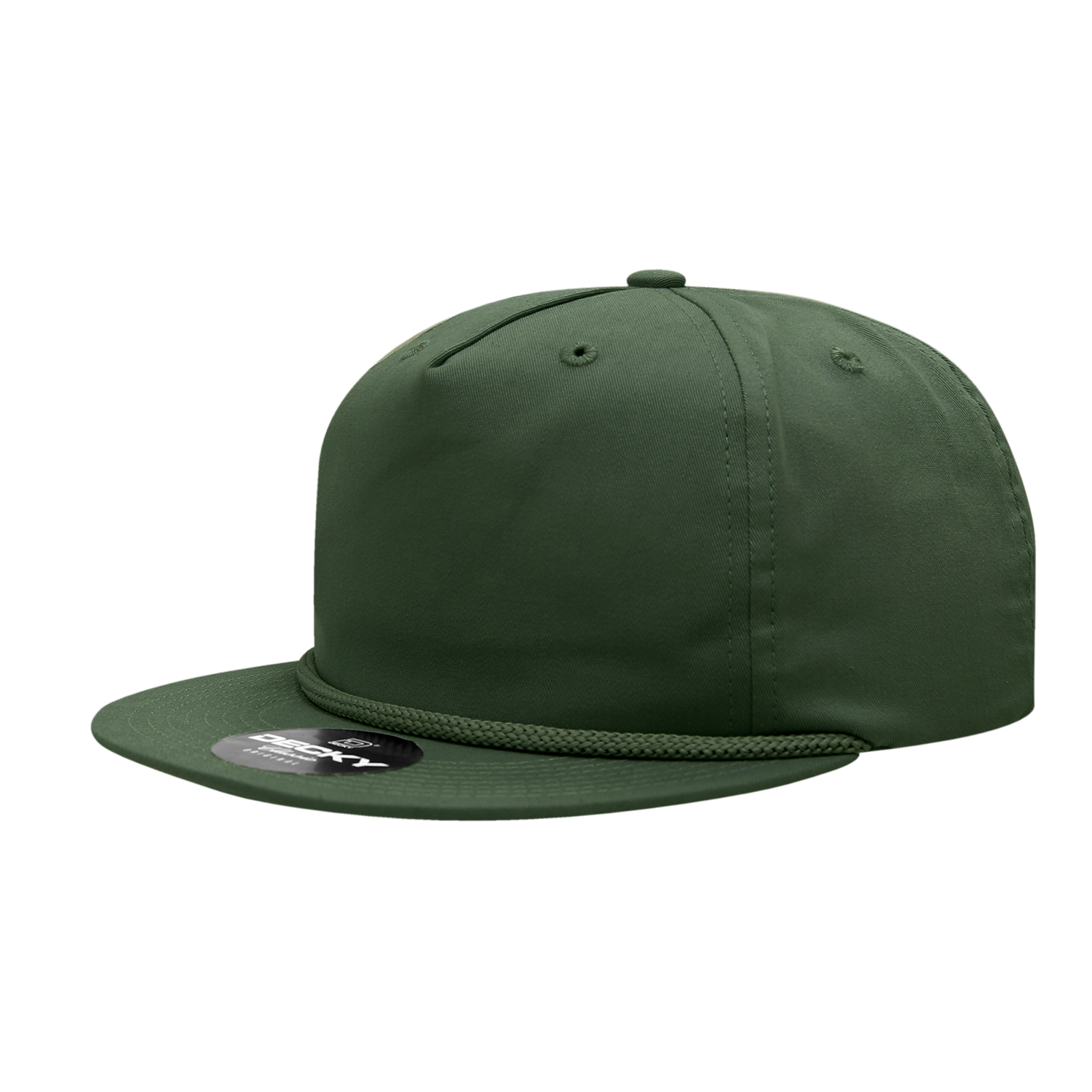 Decky 6042 5 Panel High Profile Relaxed Cotton Blend Rope Hat