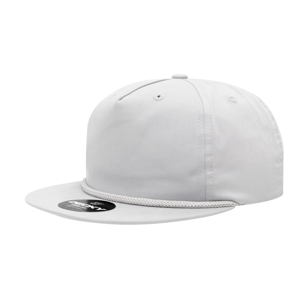 Decky 6042 5 Panel High Profile Relaxed Cotton Blend Rope Hat