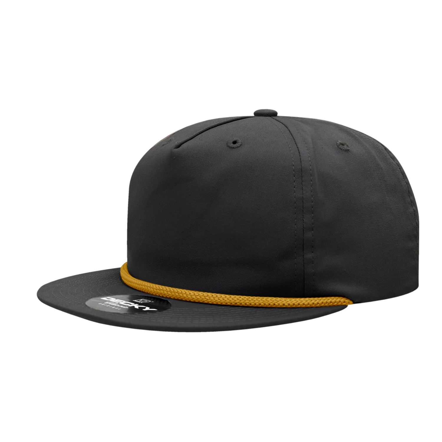 Decky 6042 5 Panel High Profile Relaxed Cotton Blend Rope Hat
