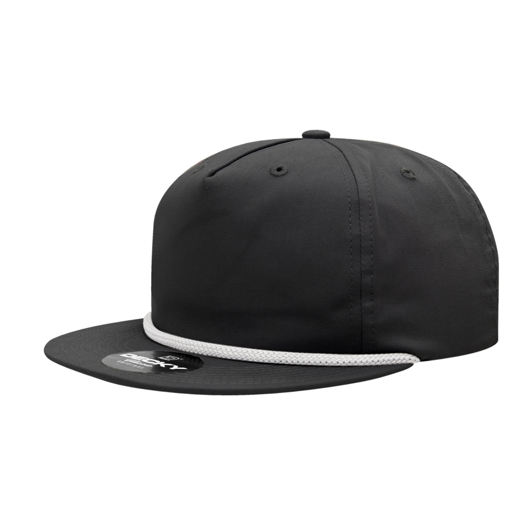 Decky 6042 5 Panel High Profile Relaxed Cotton Blend Rope Hat