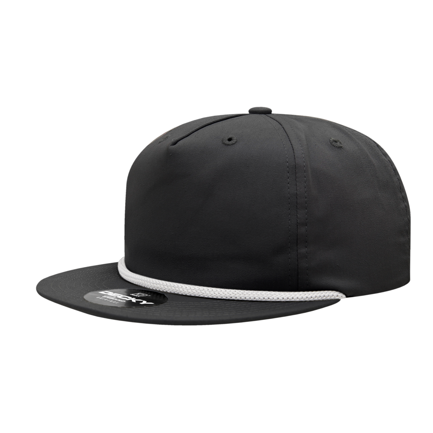 Decky 6042 5 Panel High Profile Relaxed Cotton Blend Rope Hat