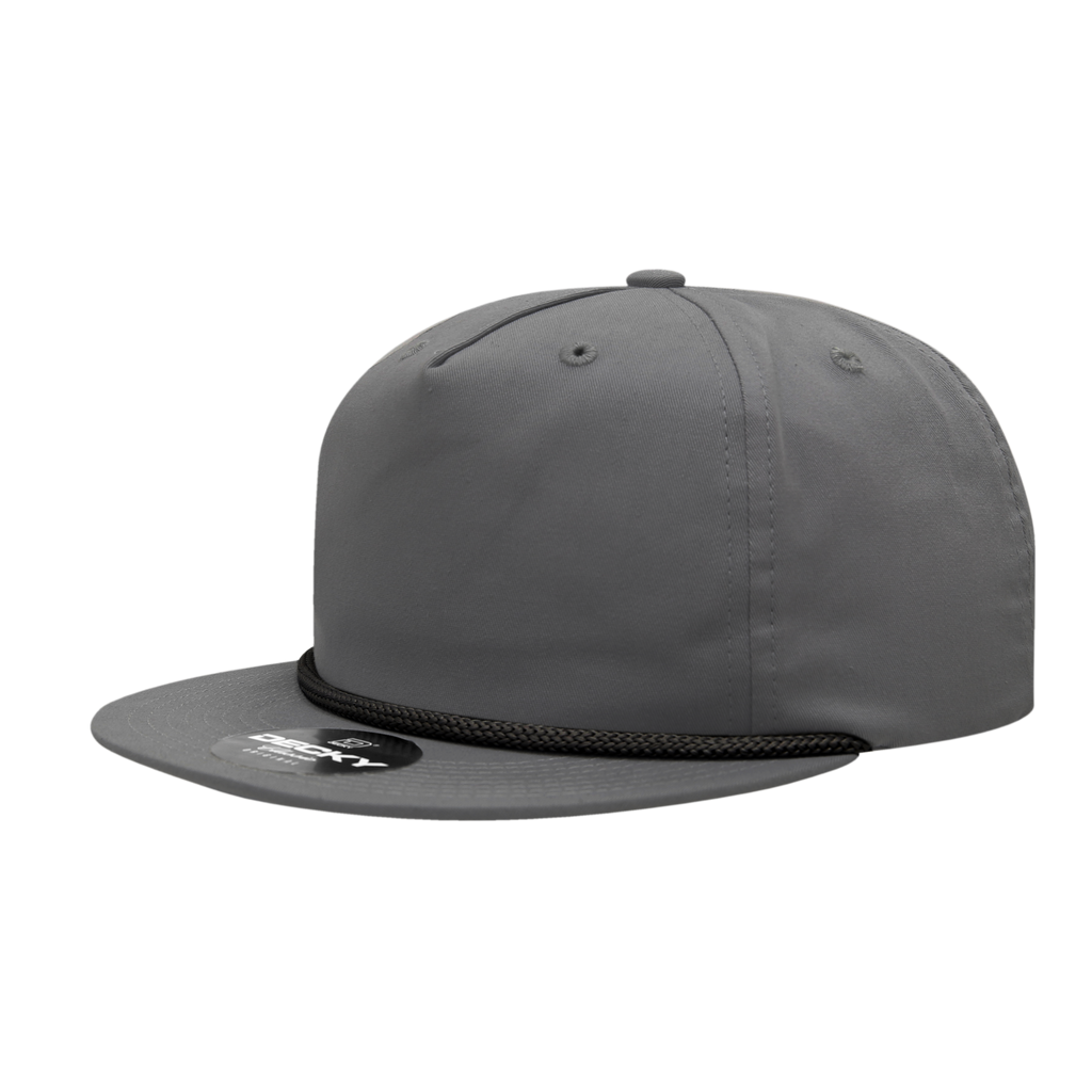 Decky 6042 5 Panel High Profile Relaxed Cotton Blend Rope Hat