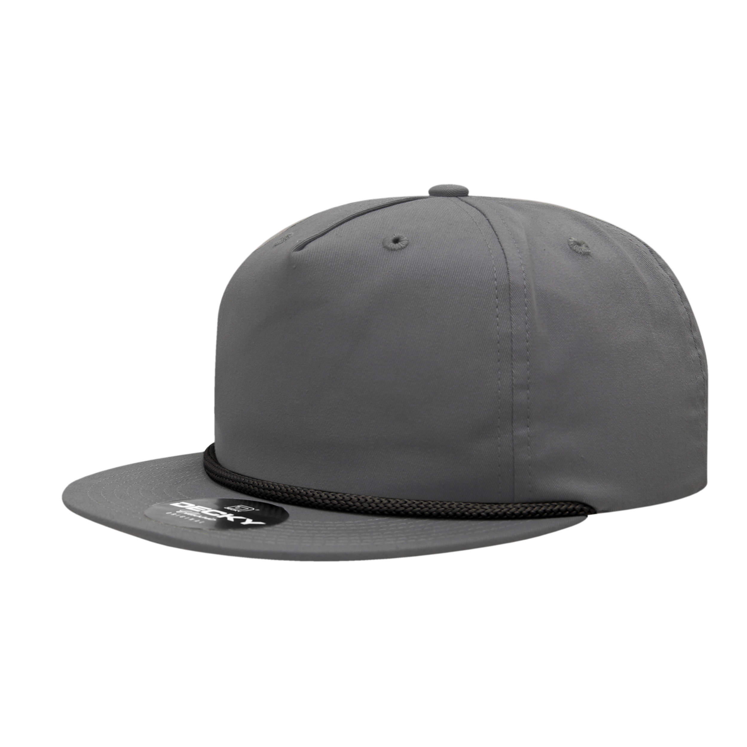 Decky 6042 5 Panel High Profile Relaxed Cotton Blend Rope Hat