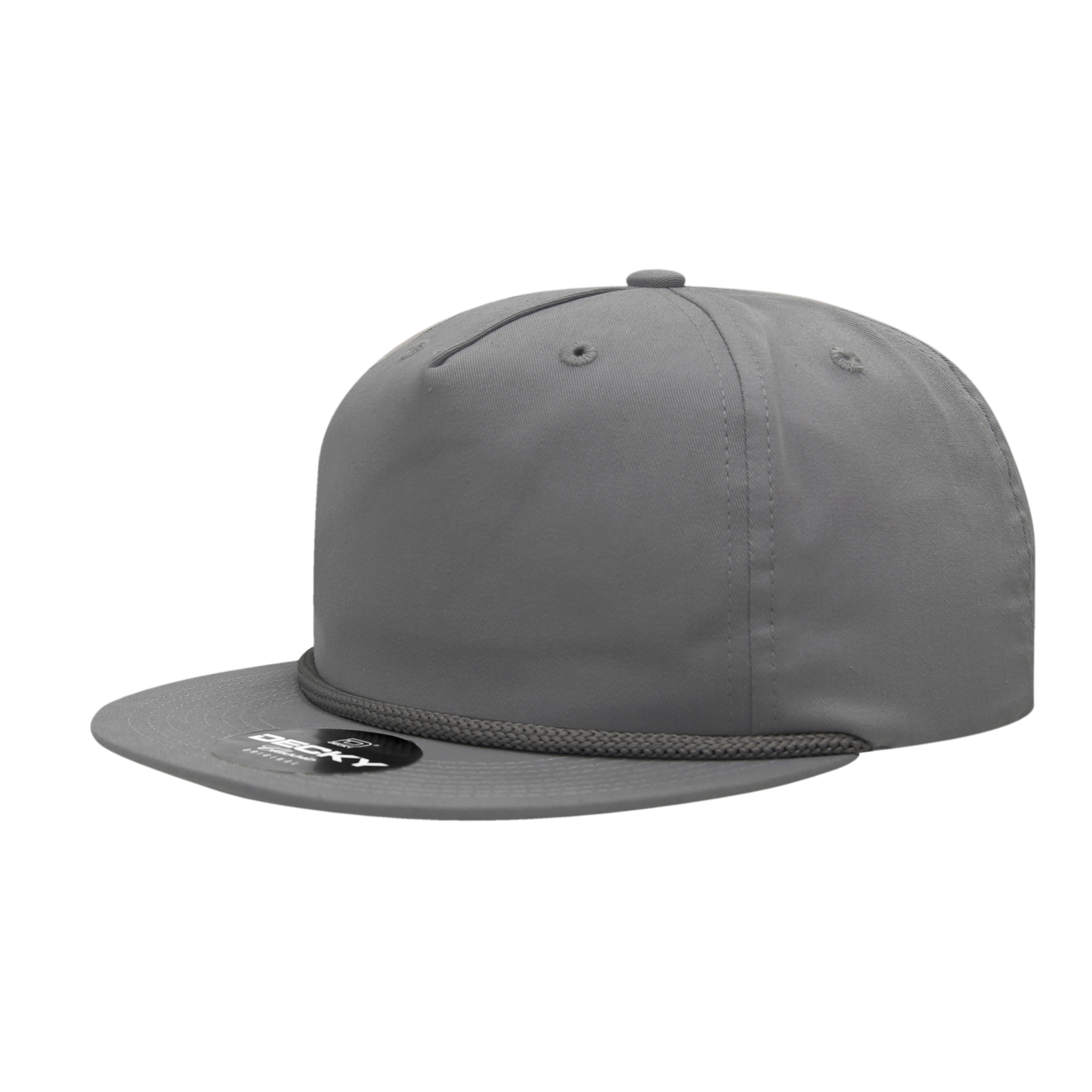 Decky 6042 5 Panel High Profile Relaxed Cotton Blend Rope Hat