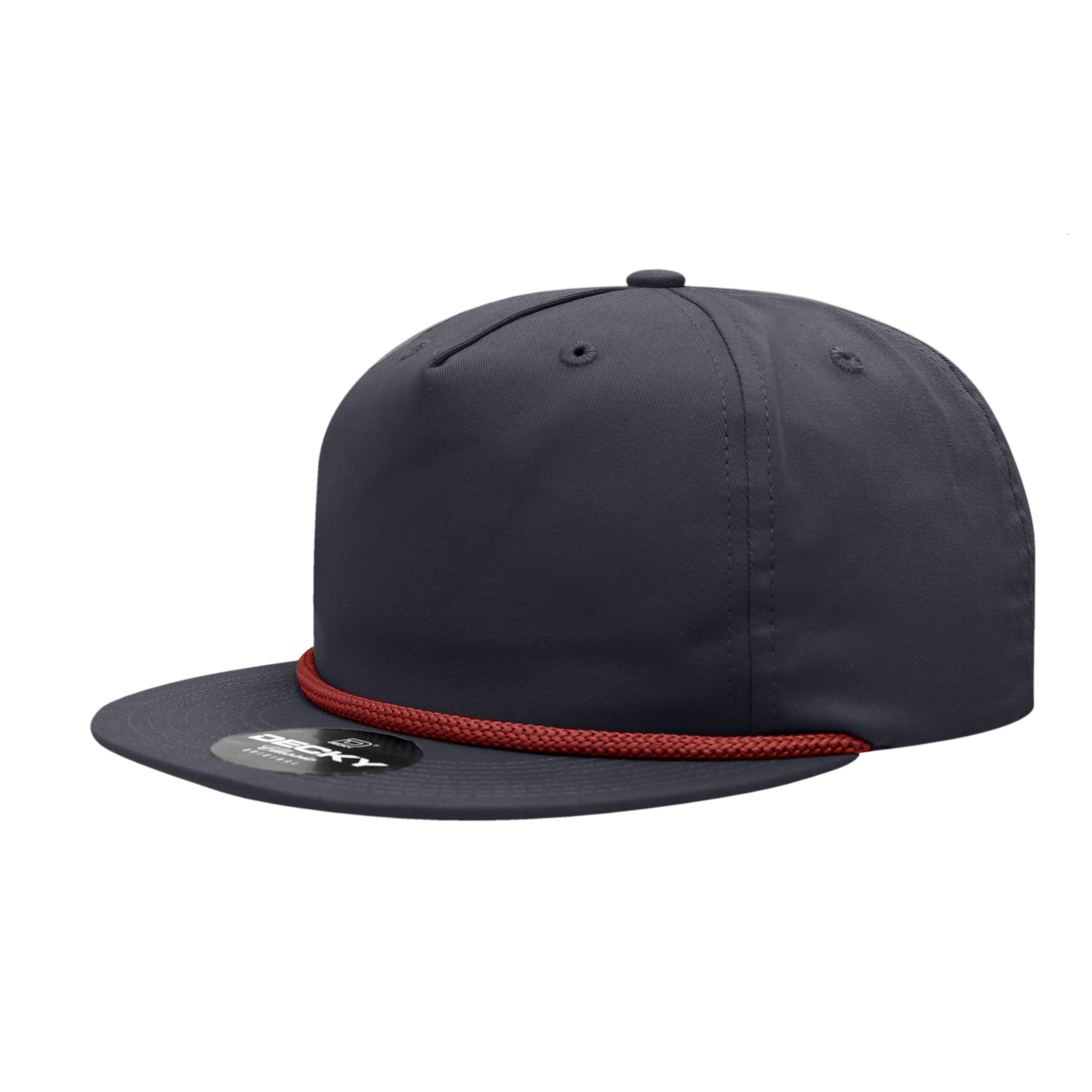 Decky 6042 5 Panel High Profile Relaxed Cotton Blend Rope Hat