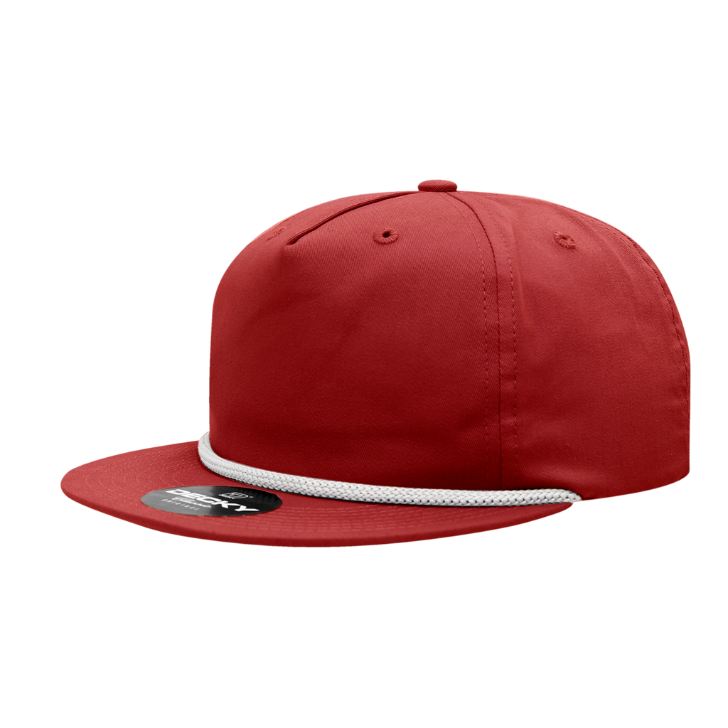Decky 6042 5 Panel High Profile Relaxed Cotton Blend Rope Hat