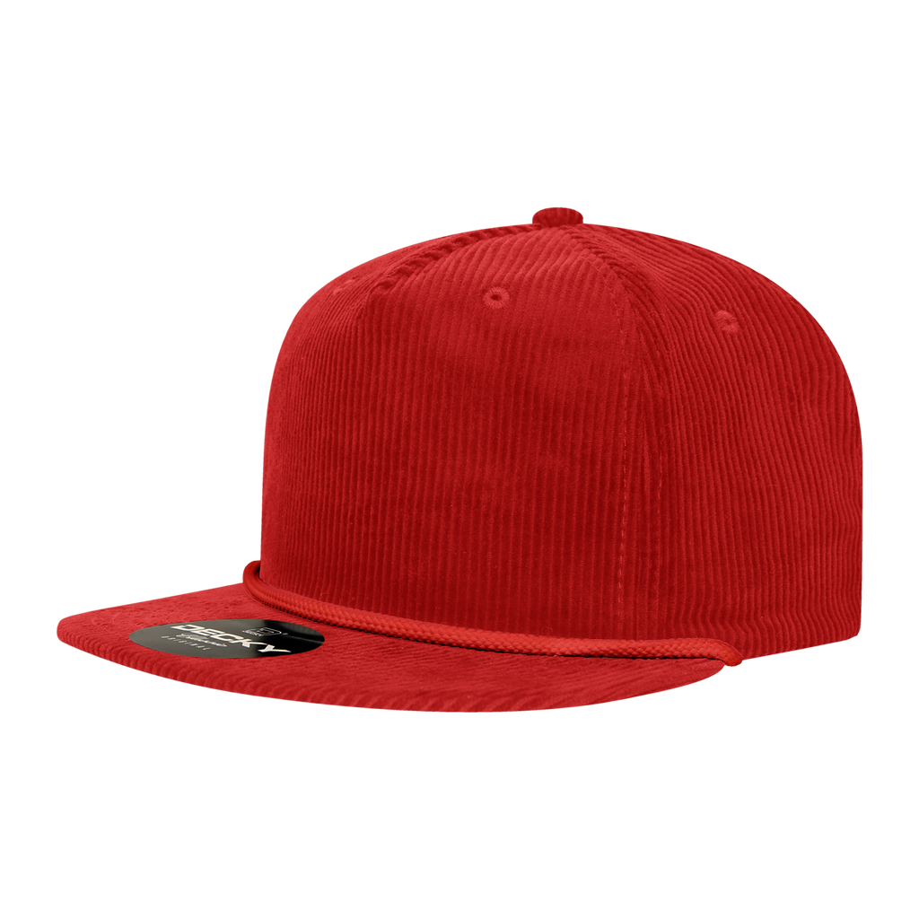 Decky 6043 5 Panel High Profile Relaxed Corduroy Rope Hat