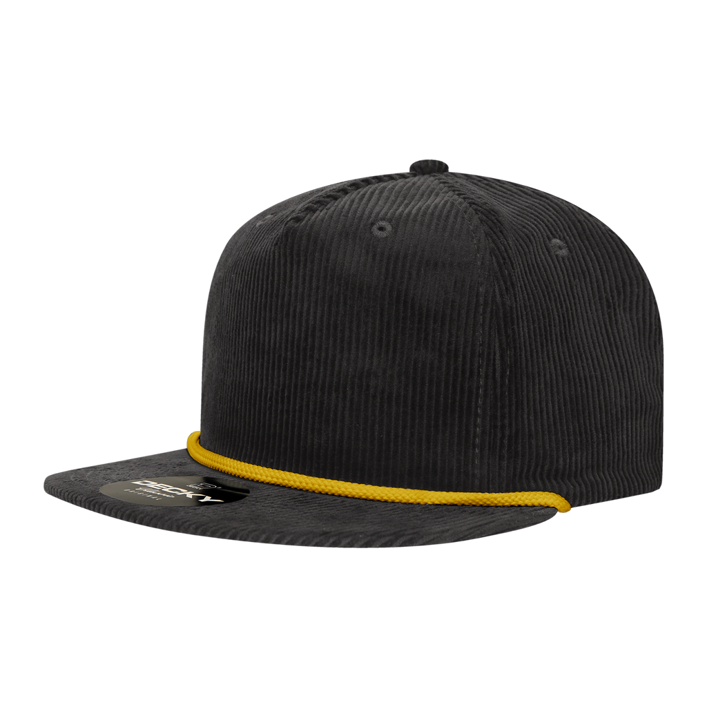 Decky 6043 5 Panel High Profile Relaxed Corduroy Rope Hat