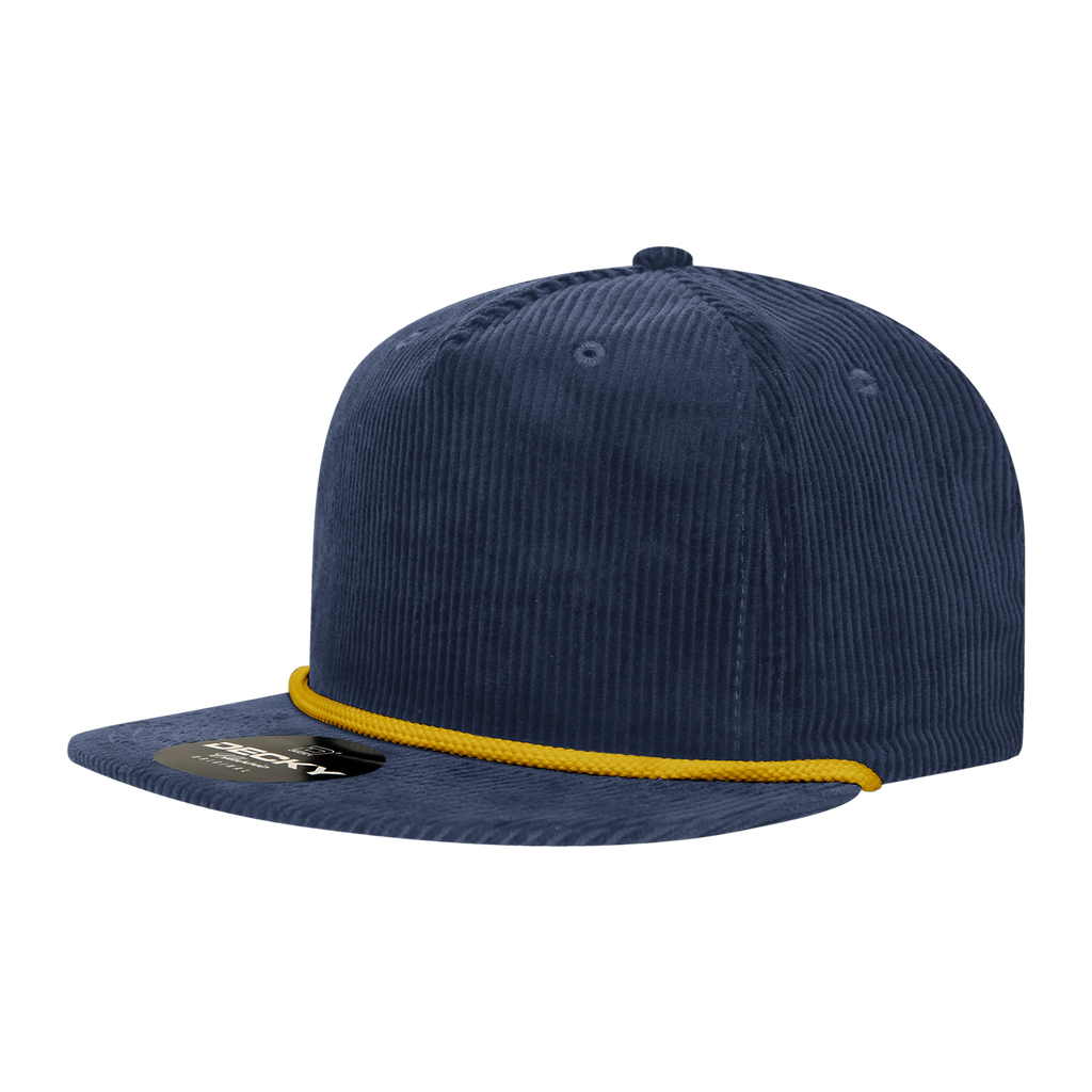 Decky 6043 5 Panel High Profile Relaxed Corduroy Rope Hat