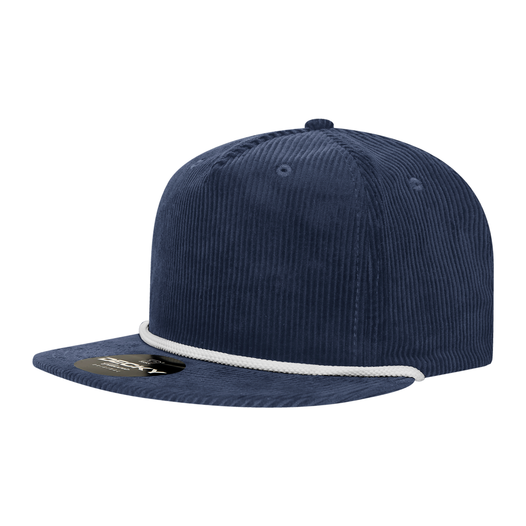 Decky 6043 5 Panel High Profile Relaxed Corduroy Rope Hat