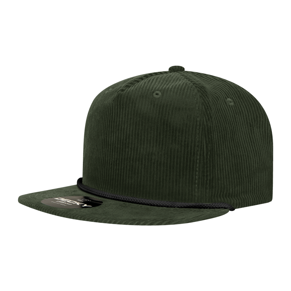 Decky 6043 5 Panel High Profile Relaxed Corduroy Rope Hat