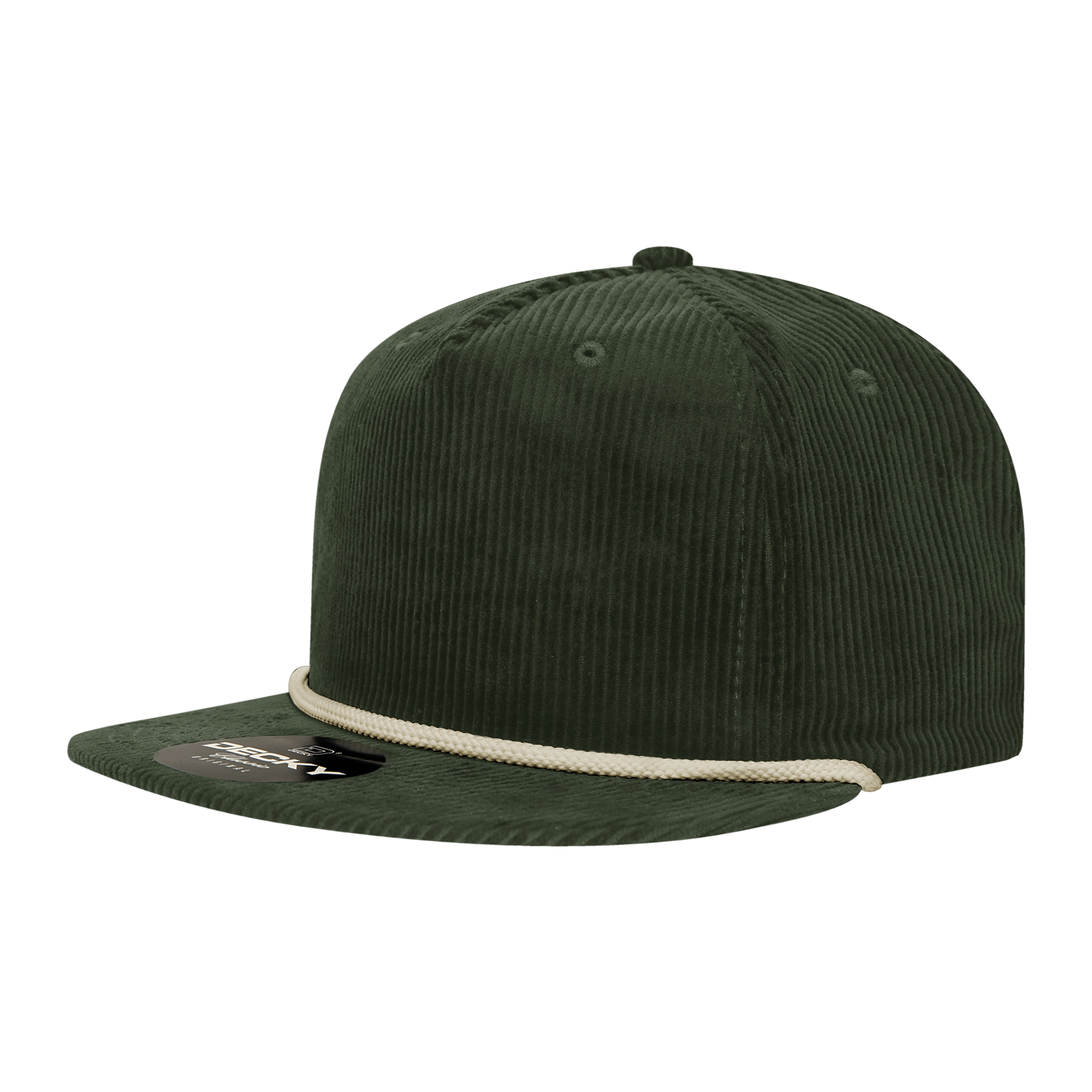 Decky 6043 5 Panel High Profile Relaxed Corduroy Rope Hat