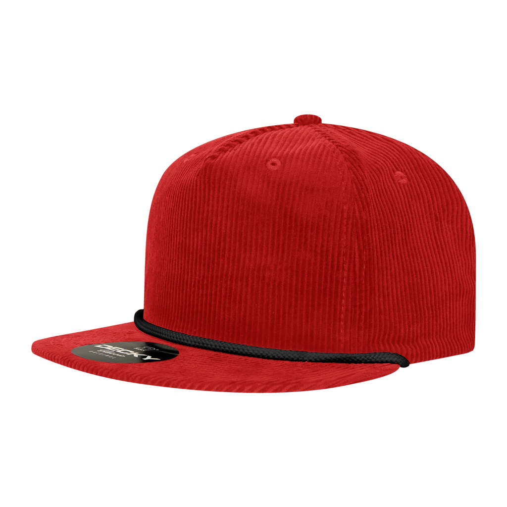 Decky 6043 5 Panel High Profile Relaxed Corduroy Rope Hat