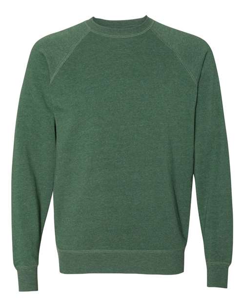 Independent Trading Co. PRM30SBC Unisex Special Blend Raglan Crewneck Sweatshirt