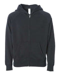 Independent Trading Co. PRM15YSBZ Youth Lightweight Special Blend Raglan Zip Hood