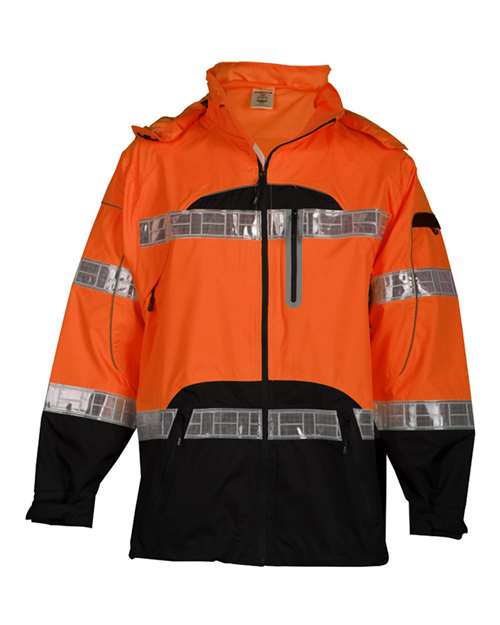 Kishigo RWJ106-107 Unisex Premium Black Series® Rainwear Jacket