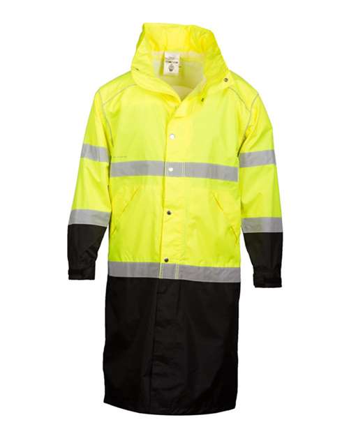 Kishigo RWJ108-109 Unisex Premium Brilliant Series® Long Rain Coat
