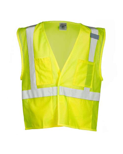 Kishigo 1083-1084 Unisex 4 Pocket Hook-and-Loop Mesh Vest