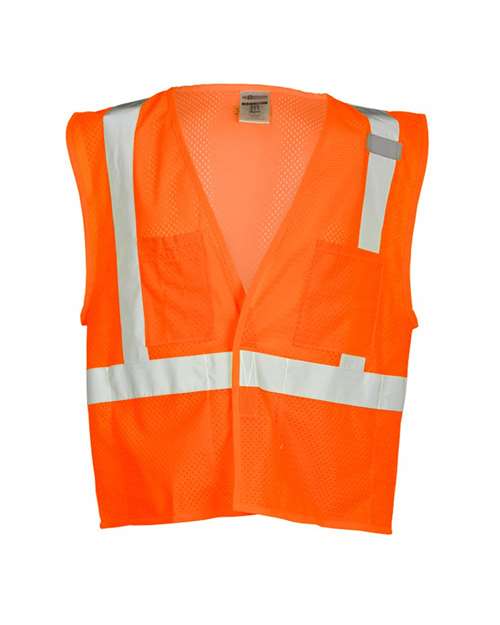 Kishigo 1083-1084 Unisex 4 Pocket Hook-and-Loop Mesh Vest