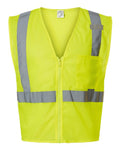 Kishigo 1089-1090 Unisex Single Pocket Zipper Mesh Vest