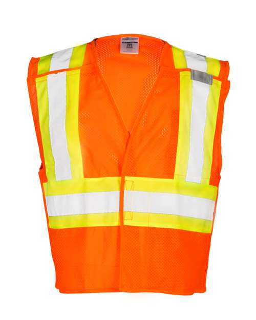 Kishigo 1174-1176 Unisex Contrasting Mesh Breakaway Vest