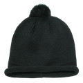 Decky 611A Solid RollUp Beanie w/PomPom
