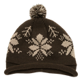 Decky 611B Snowflake Roll Up Beaine w/Pom