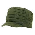 Decky 615 Knitted Flat Top Cap w/ Visor