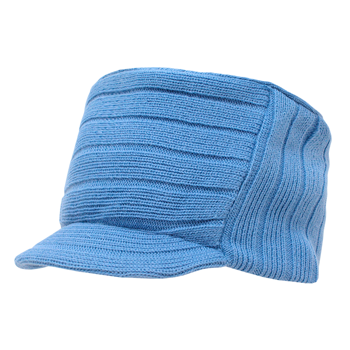 Decky 615 Knitted Flat Top Cap w/ Visor