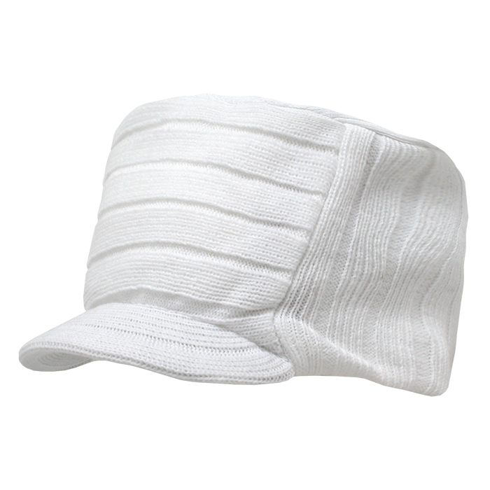 Decky 615 Knitted Flat Top Cap w/ Visor