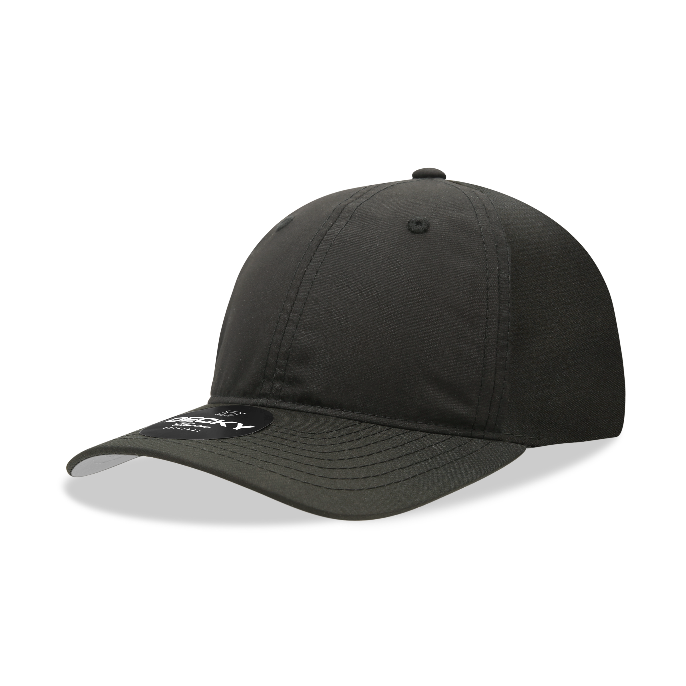 Decky 6220 6 Panel Low Profile Relaxed Performance Dad Hat, Black