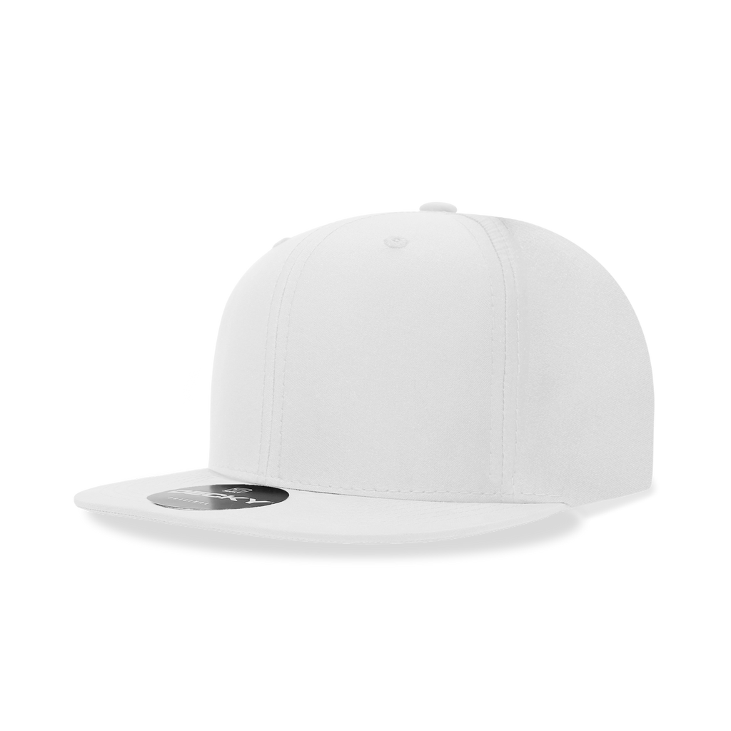 Decky 6223 6 Panel High Profile Structured Performance Snapback, Black