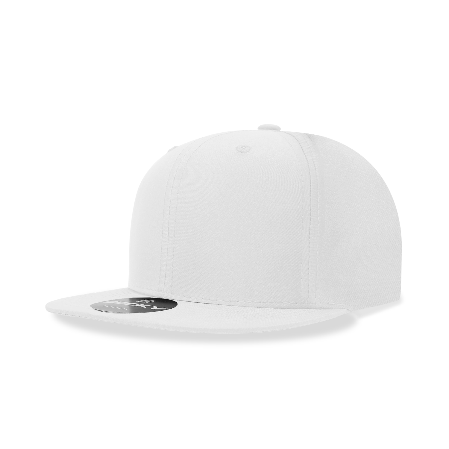 Decky 6223 6 Panel High Profile Structured Performance Snapback, Black