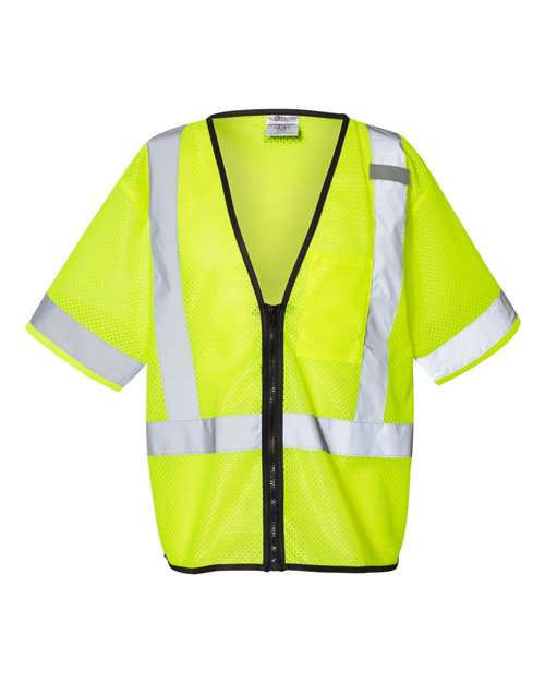 Kishigo 1567-1568 Unisex Economy Single Pocket Zipper Vest