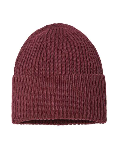 Atlantis Headwear OAK Sustainable Chunky Rib Cuffed Beanie