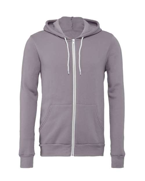 BELLA + CANVAS 3739 Unisex Sponge Fleece Full-Zip Hoodie Sweatshirt