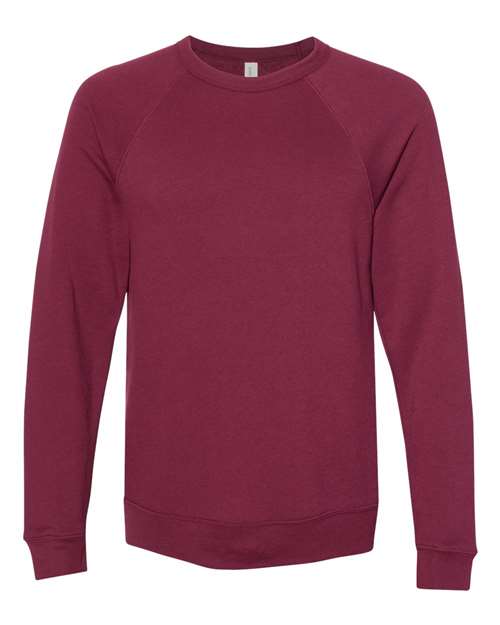 BELLA + CANVAS 3901 Unisex Sponge Fleece Raglan Crewneck Sweatshirt