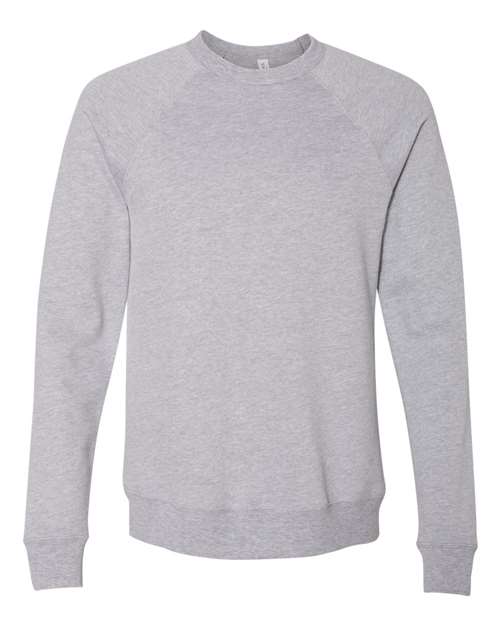 BELLA + CANVAS 3901 Unisex Sponge Fleece Raglan Crewneck Sweatshirt