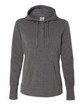 J. America 8431 Women’s Omega Stretch Snap-Placket Hooded Sweatshirt