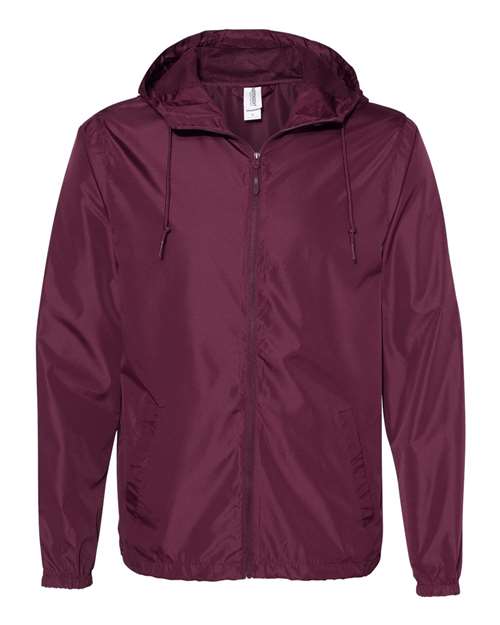 Independent Trading Co. EXP54LWZ Men's Lightweight Windbreaker Full-Zip Jacket